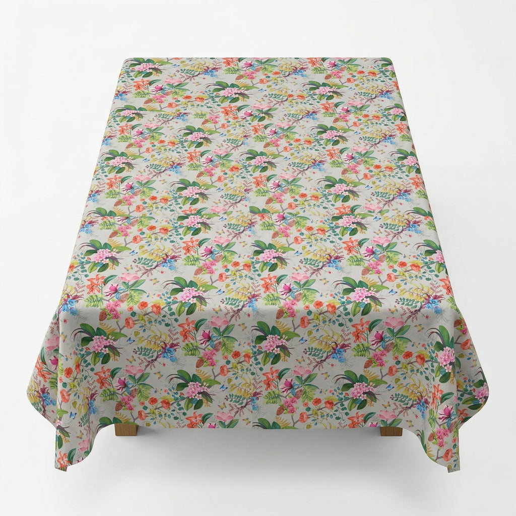 Grey tropical floral