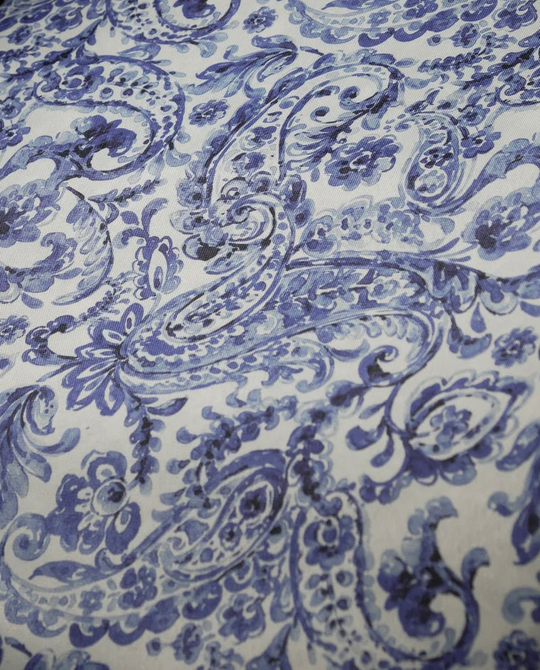 Blue Paisley x2