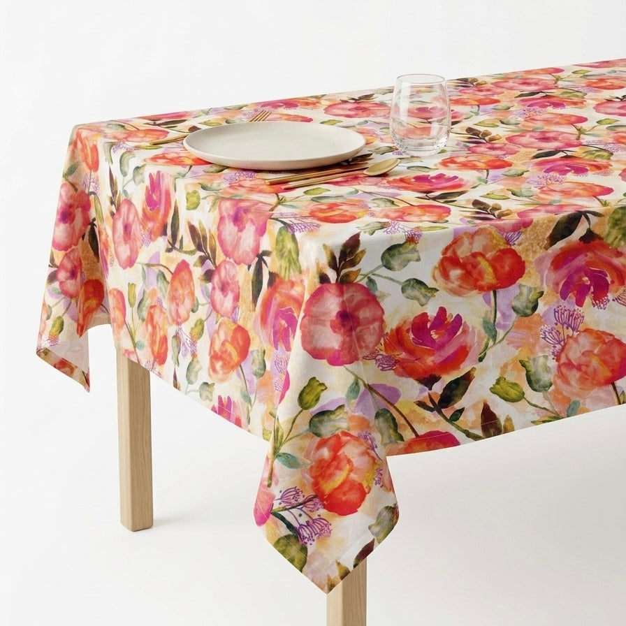 Floral brights basket weave